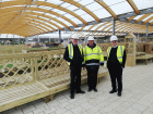 In the plant area: Warren Haskins, David Lilly - Snowhill general manager and MD Julian Winfield
